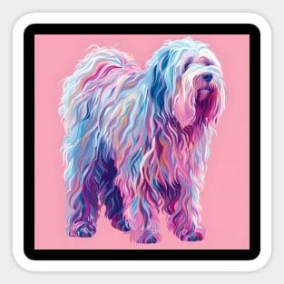 Komondor in 70's Sticker